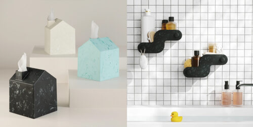 采用 Ocean Material® 制成的 Umbra 浴室用品再生材料应用